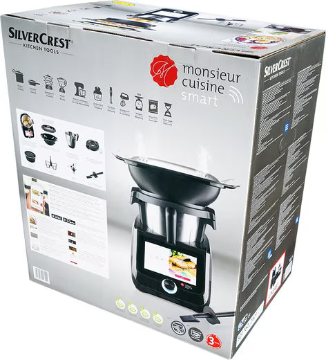 Küchenmaschine mit Kochfunktion Monsieur Cuisine Smart Limited Edition SKMS 1200 C1 Schwarz Black
