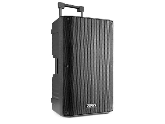 Vonyx VSA700 ABS 15 tragbarer Lautsprecher mit Bluetooth und 2x drahtlosem Mikrofon - 1000W